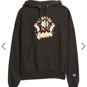 Champion STEFFI LYNN REVERSE WEAVE BOYFRIEND HOODIE Women’s Size S